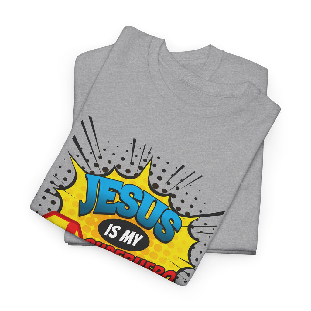 Jesus Is My Superhero T-Shirt — Christian Comic Pop Art Tee