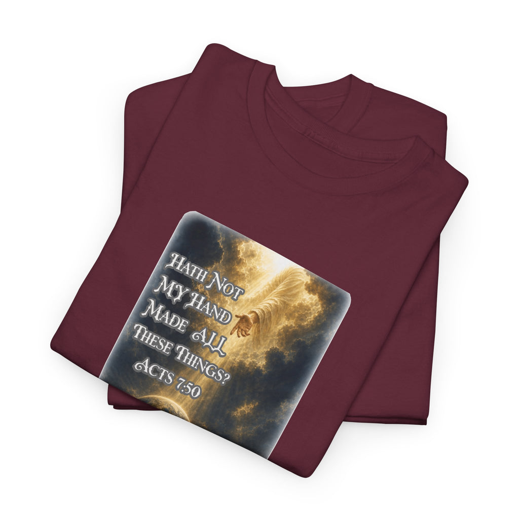 Faith & Action T‑Shirt — "Hath Not My Hand Made All These Things - Active" Inspirational Tee