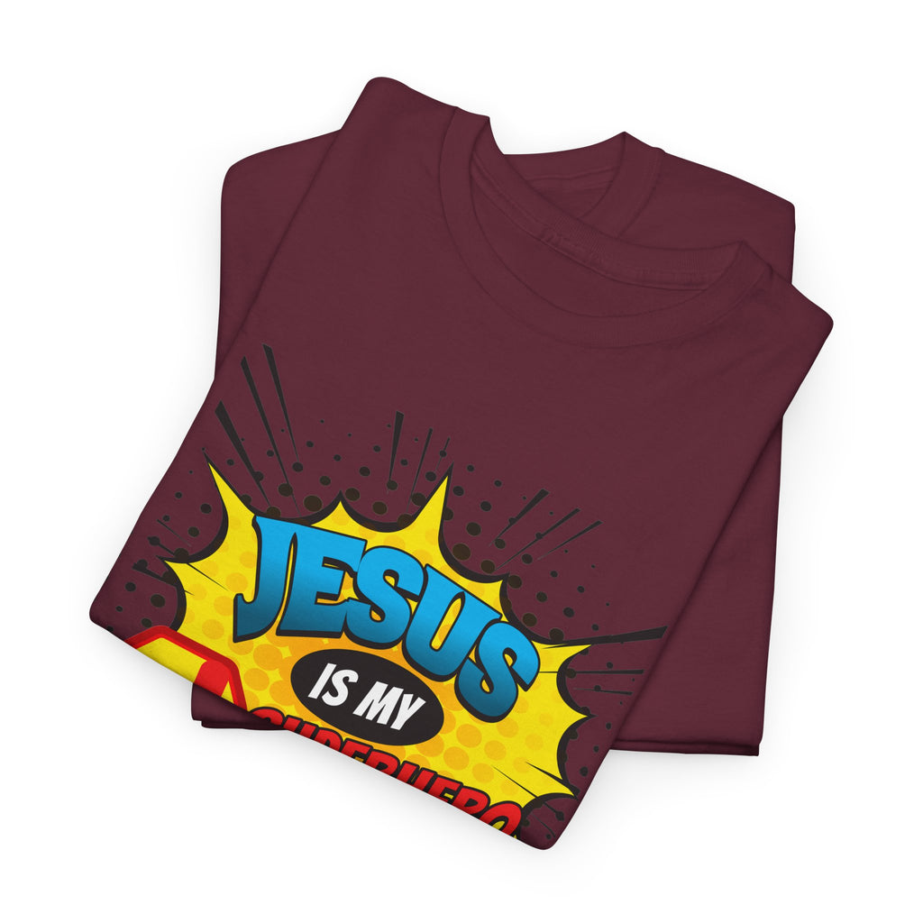 Jesus Is My Superhero T-Shirt — Christian Comic Pop Art Tee