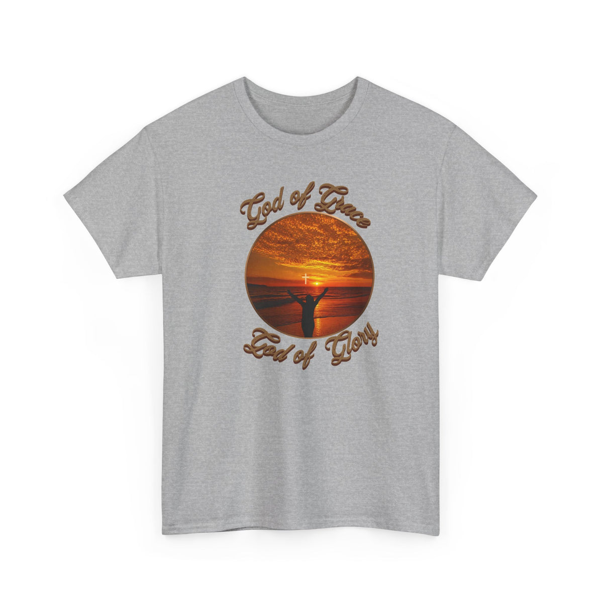 God of Love Sunset Tee – Inspirational Faith Christian T-Shirt