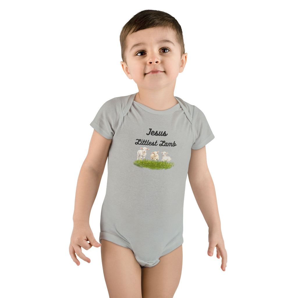 High quality, Gerber brand baby onesie "Jesus Littlest Lamb" Christian Infant Bodysuit
