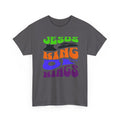 T-Shirt — "Jesus is King of Kings" Retro Psychedelic Faith Tee