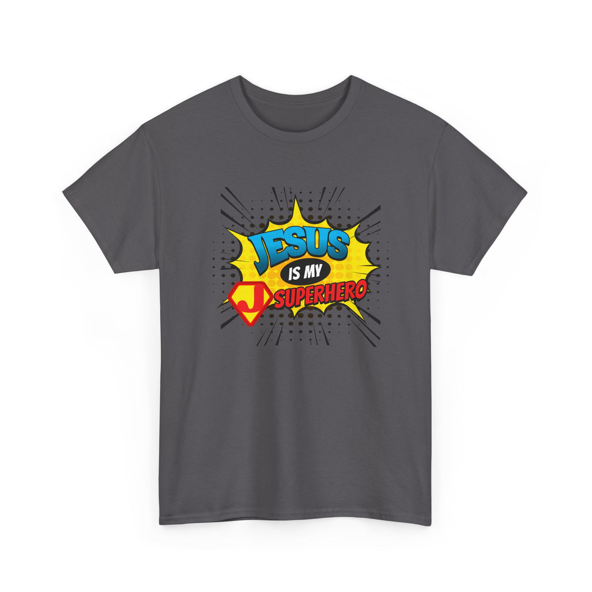 Jesus Is My Superhero T-Shirt — Christian Comic Pop Art Tee