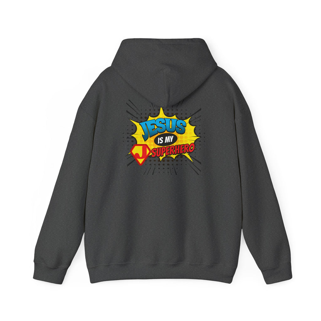 Jesus Is My Superhero Hoodie — Christian Comic Pop Art Pullover