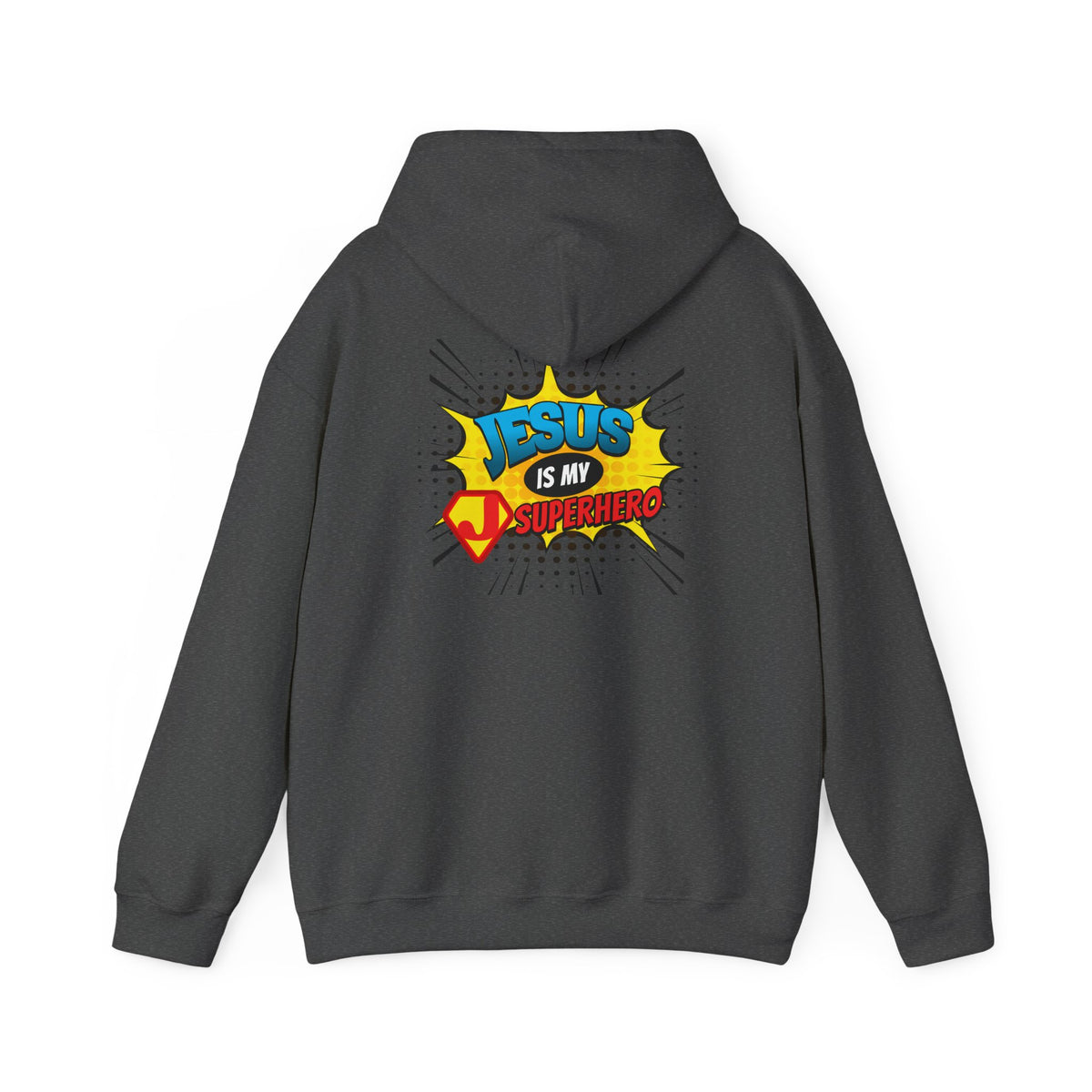 Jesus Is My Superhero Hoodie — Christian Comic Pop Art Pullover