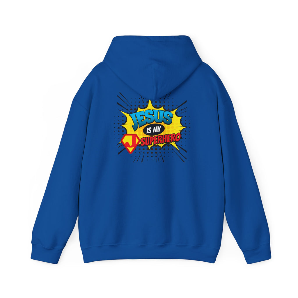 Jesus Is My Superhero Hoodie — Christian Comic Pop Art Pullover
