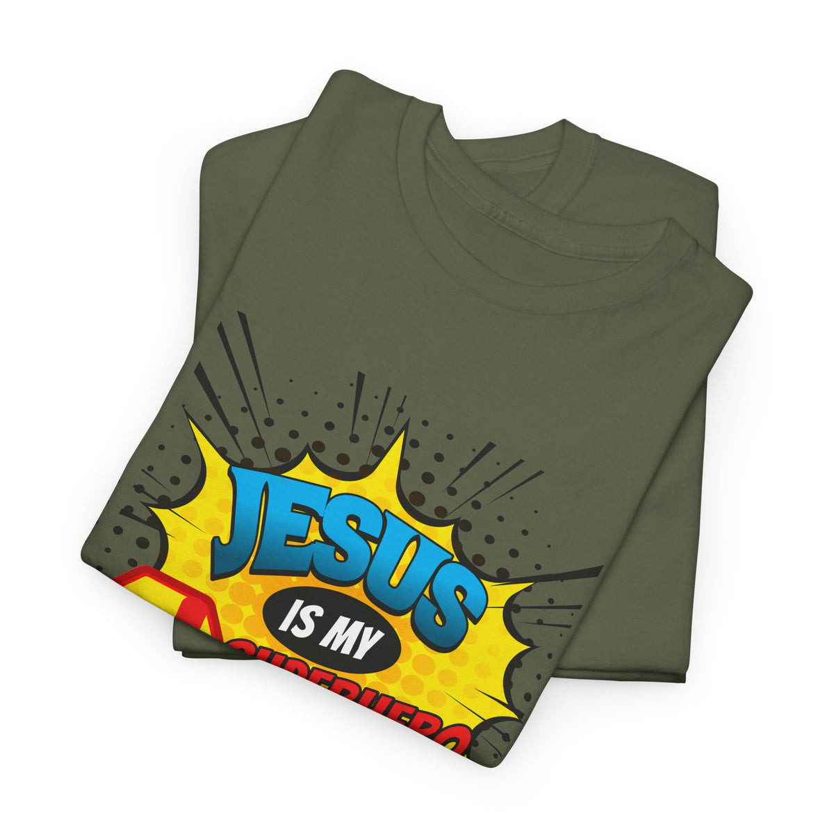 Jesus Is My Superhero T-Shirt — Christian Comic Pop Art Tee