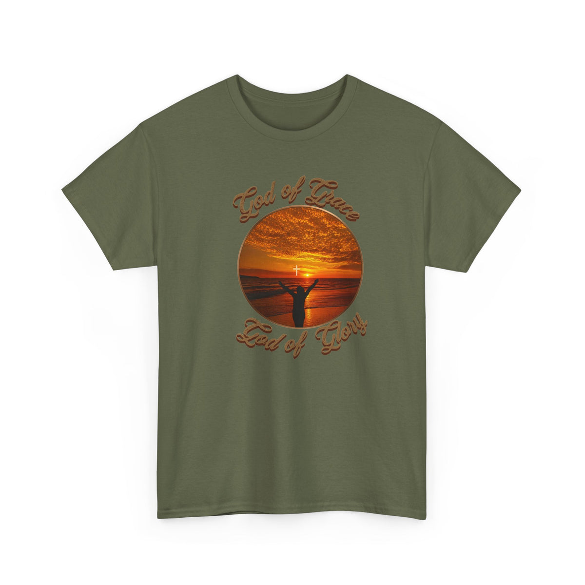 God of Love Sunset Tee – Inspirational Faith Christian T-Shirt