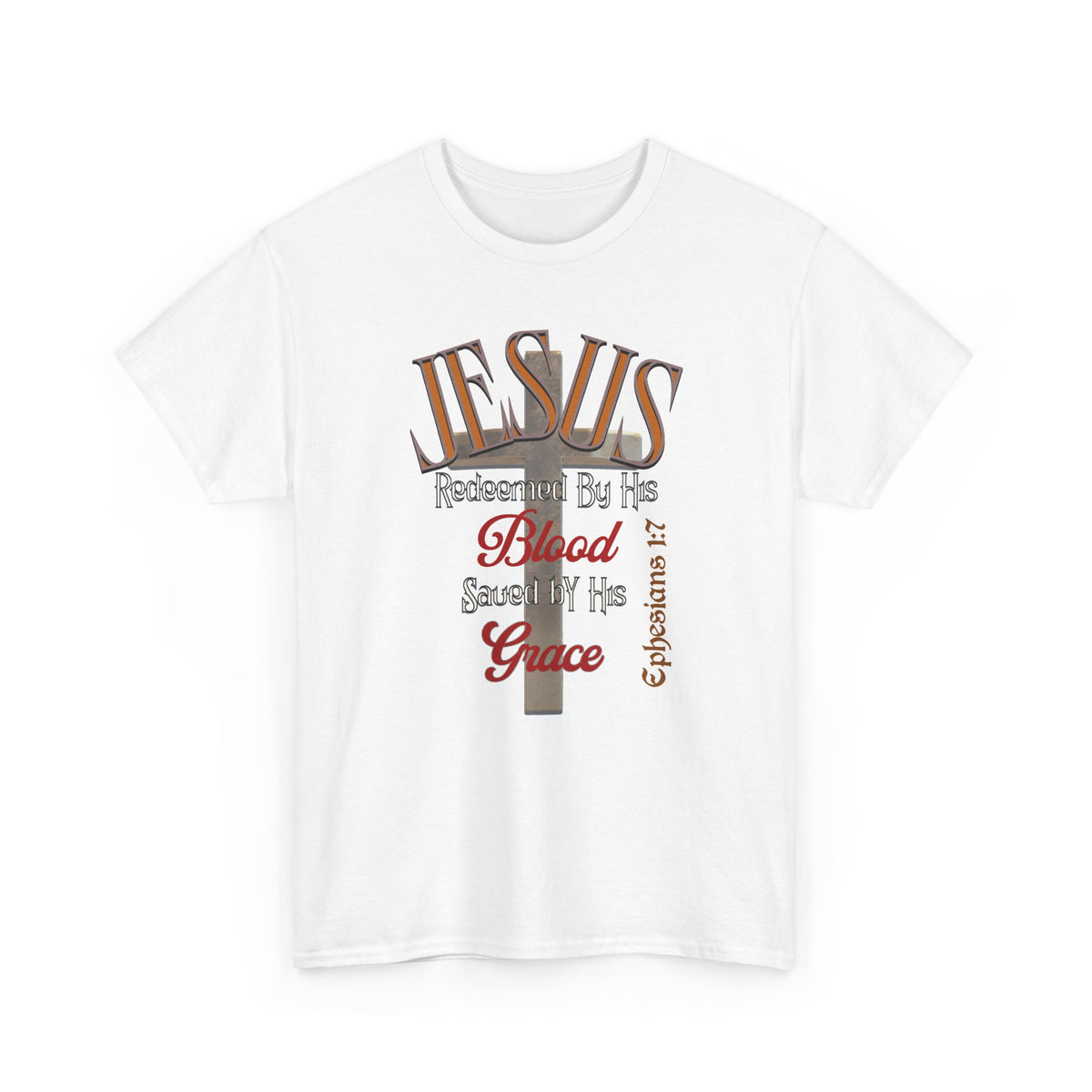 Redeemed by His Blood - Unisex Heavy Cotton Tee