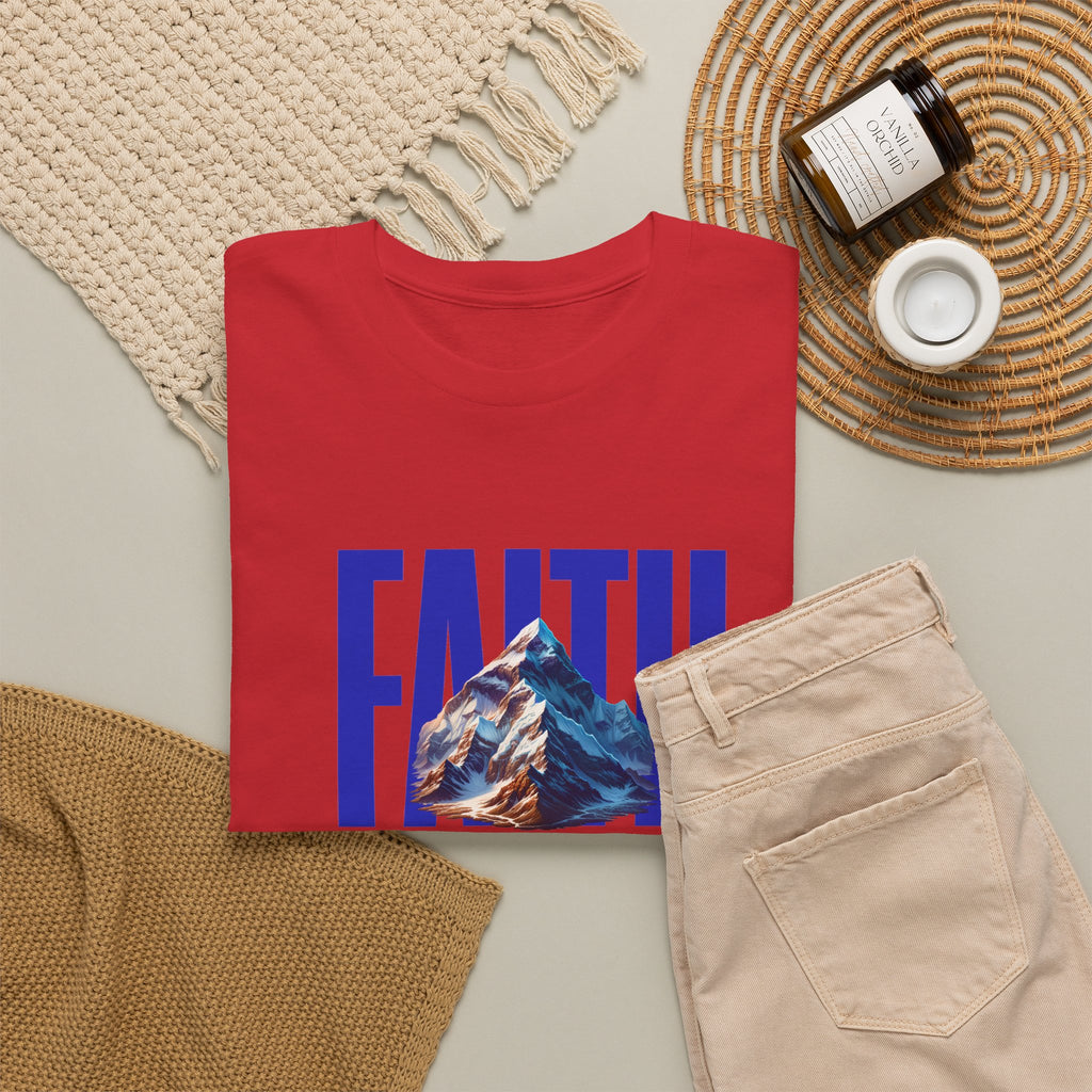 Faith Moves Mountains T-Shirt — Christian Scripture Tee (Matthew 17:20)