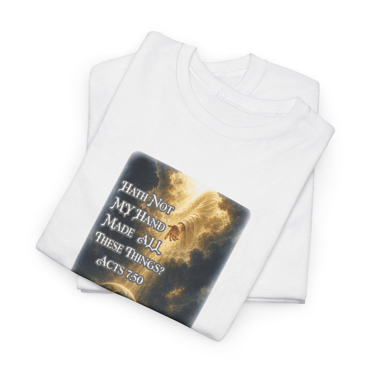 Faith & Action T‑Shirt — "Hath Not My Hand Made All These Things - Active" Inspirational Tee