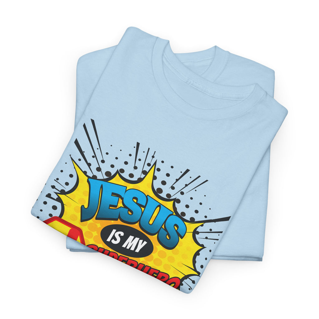 Jesus Is My Superhero T-Shirt — Christian Comic Pop Art Tee