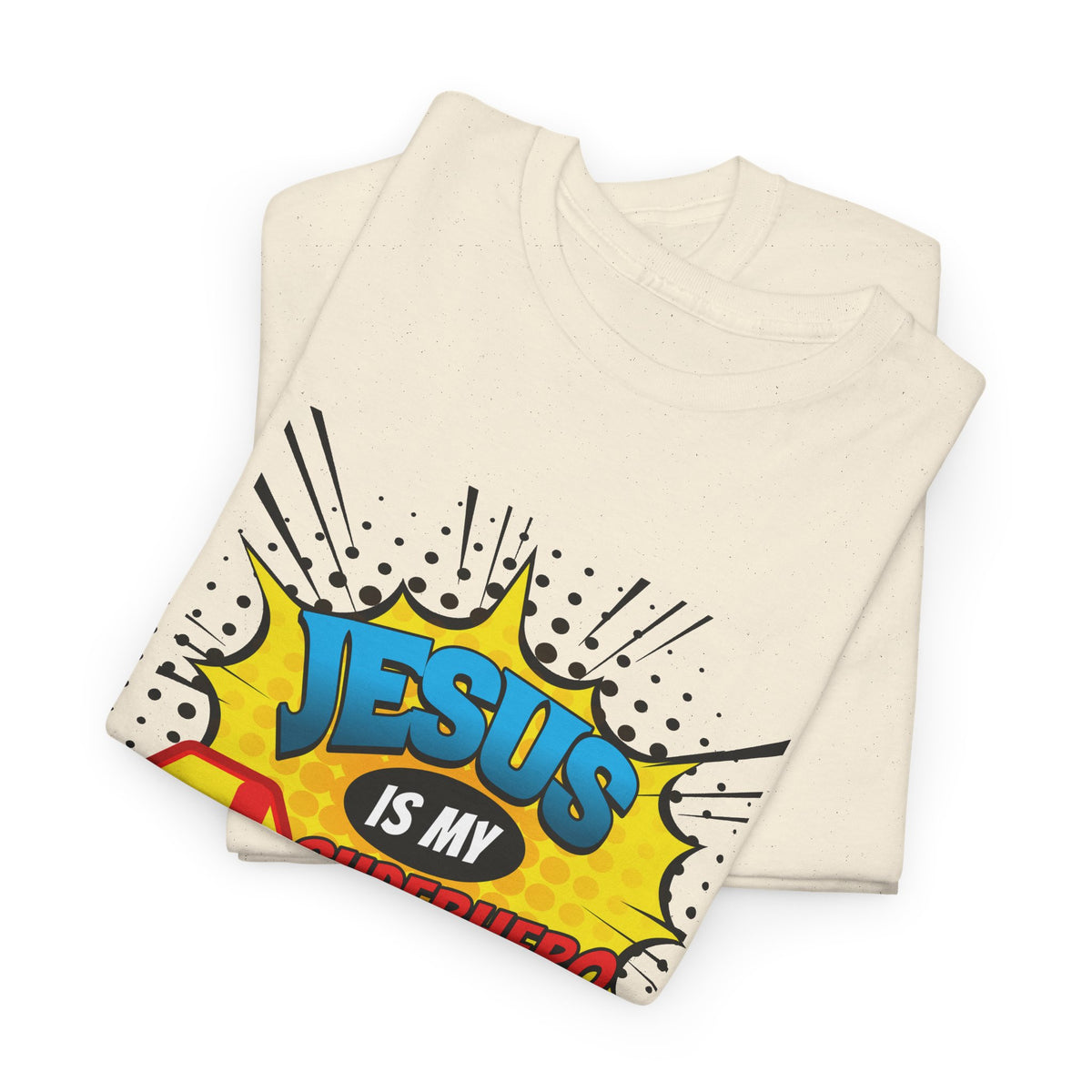 Jesus Is My Superhero T-Shirt — Christian Comic Pop Art Tee