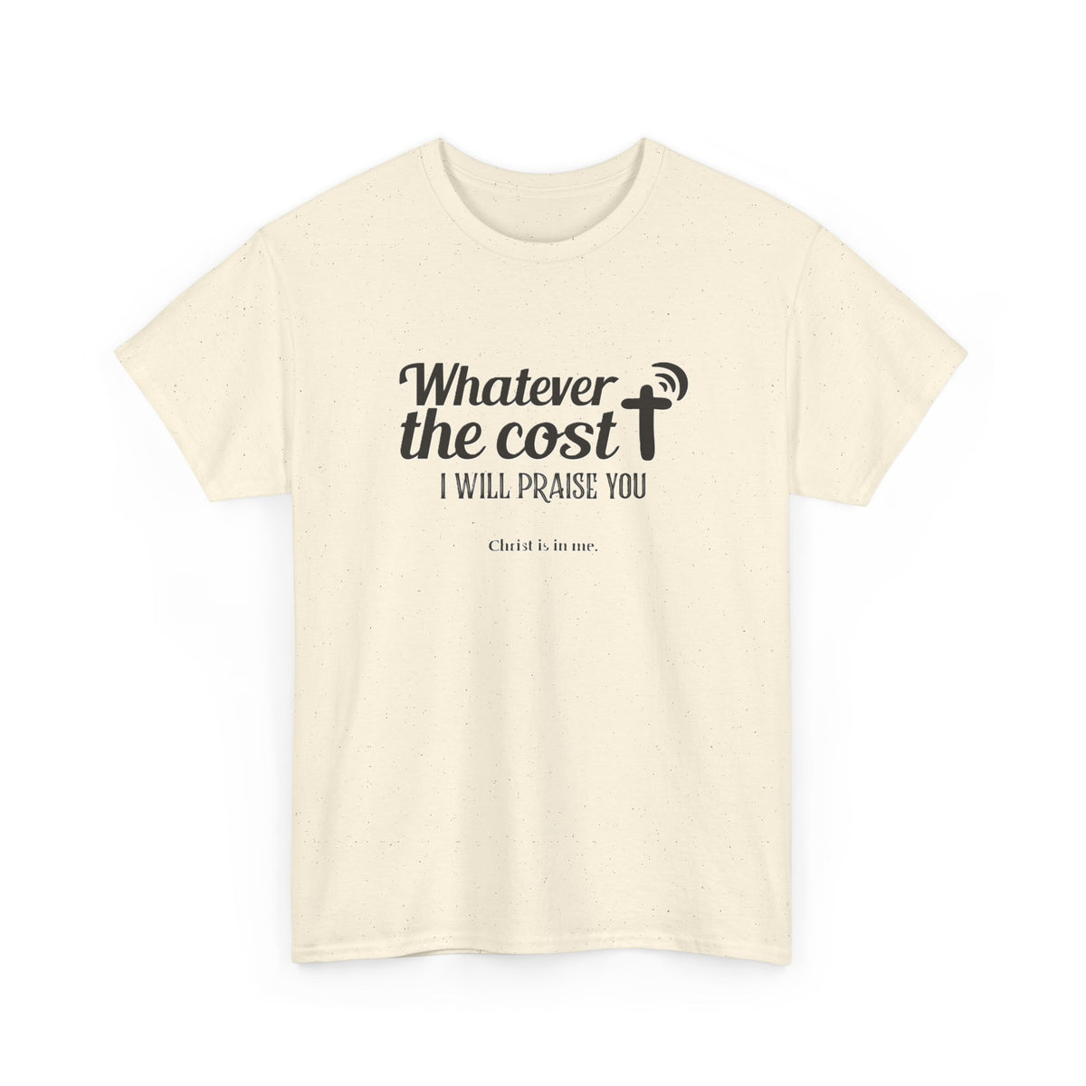 Christian Praise T-Shirt — "Whatever the cost I will praise You" Faith Graphic Tee