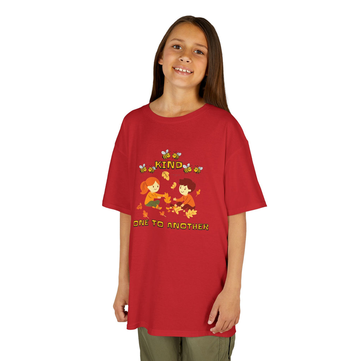 Kids Tee — "Be Kind One to Another" Retro Friends Graphic