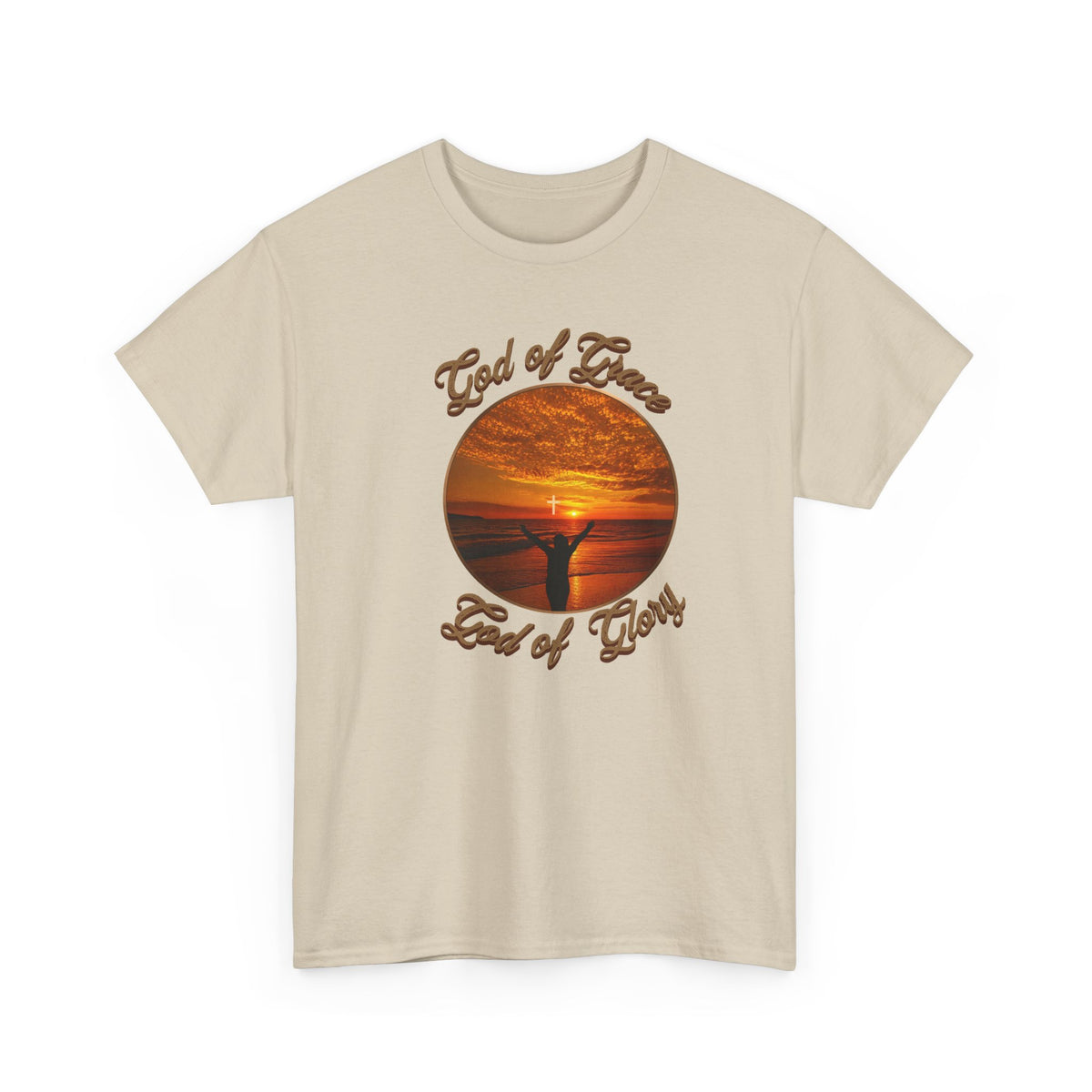 God of Love Sunset Tee – Inspirational Faith Christian T-Shirt