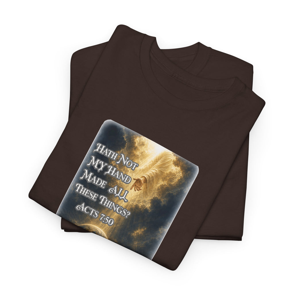 Faith & Action T‑Shirt — "Hath Not My Hand Made All These Things - Active" Inspirational Tee