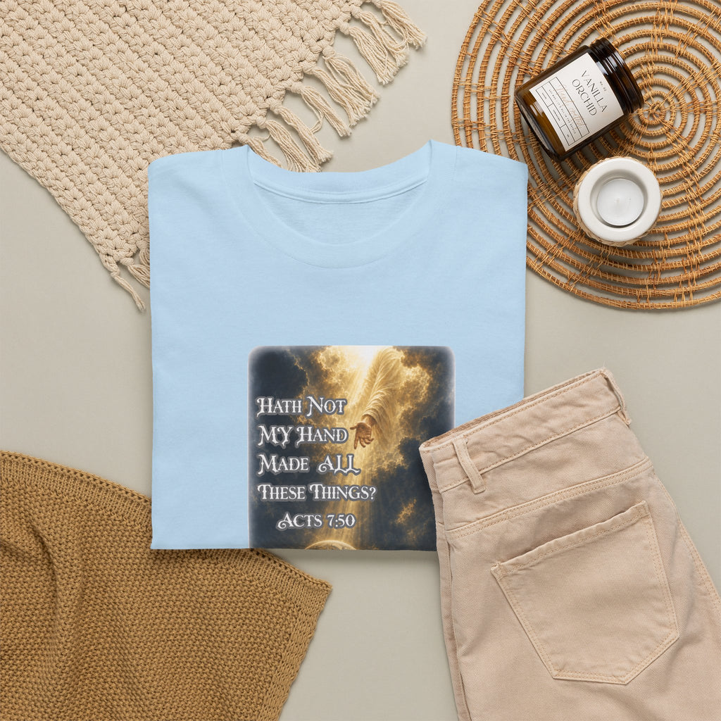 Faith & Action T‑Shirt — "Hath Not My Hand Made All These Things - Active" Inspirational Tee