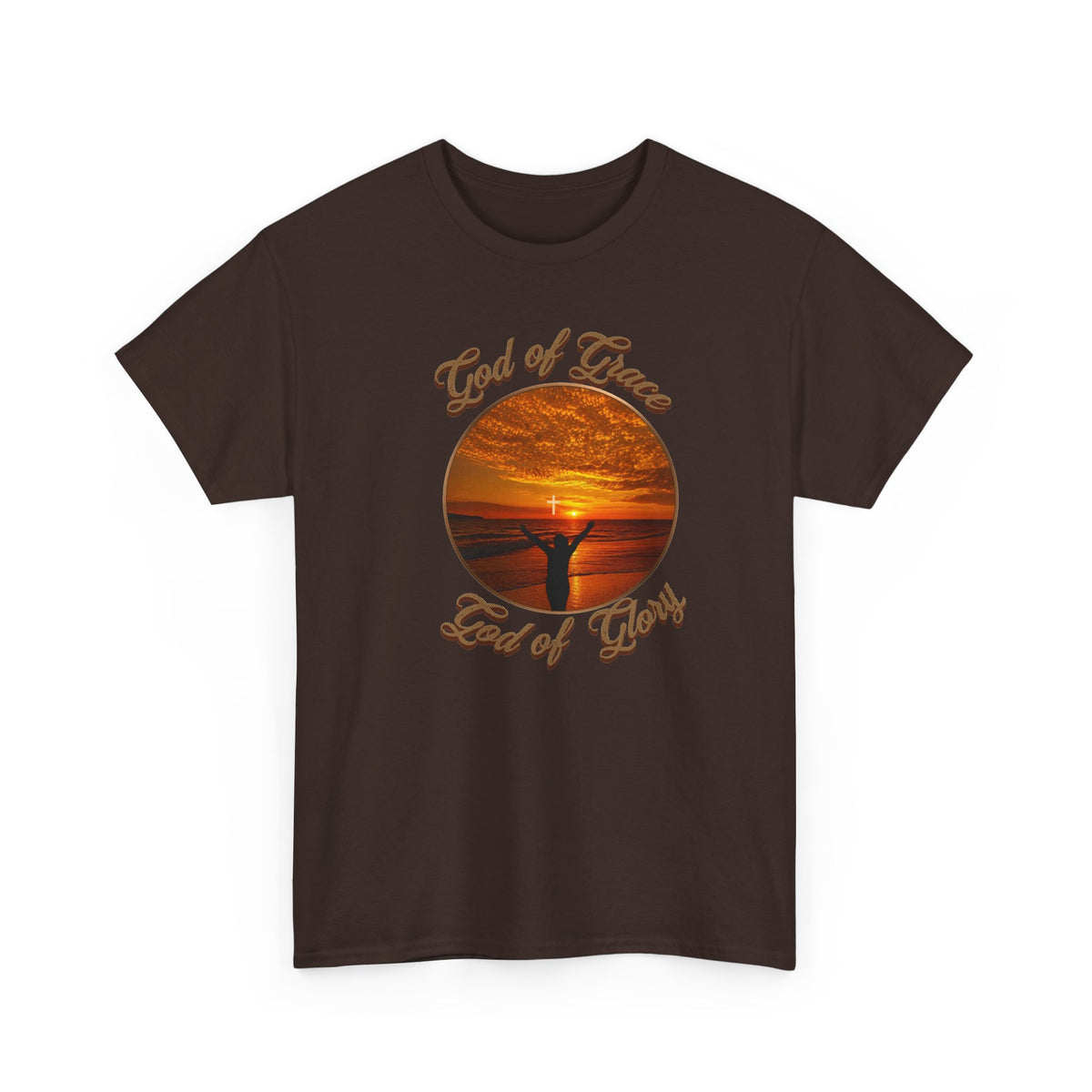 God of Love Sunset Tee – Inspirational Faith Christian T-Shirt