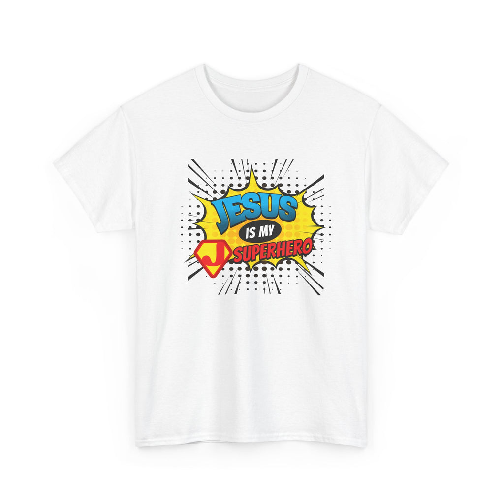 Jesus Is My Superhero T-Shirt — Christian Comic Pop Art Tee
