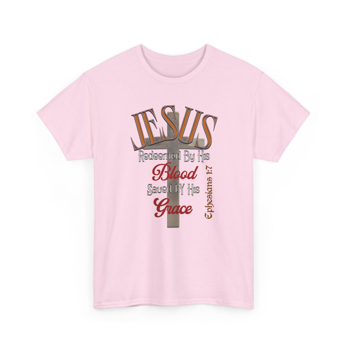Redeemed by His Blood - Unisex Heavy Cotton Tee