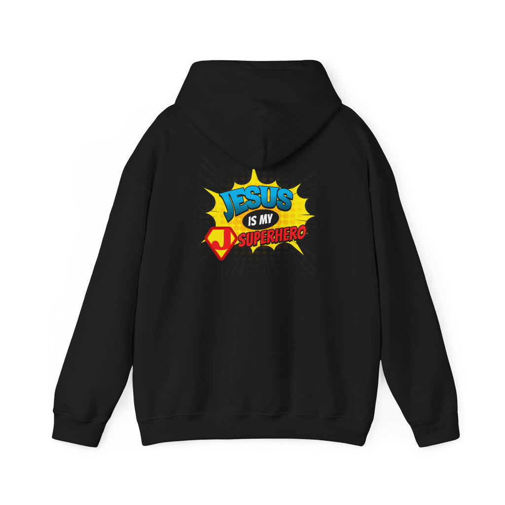 Jesus Is My Superhero Hoodie — Christian Comic Pop Art Pullover