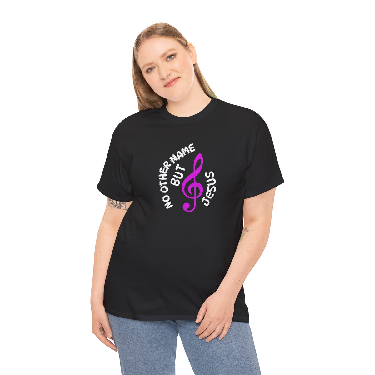 Pink Treble Clef Music T-Shirt — Musician Gift & Music Lover Tee