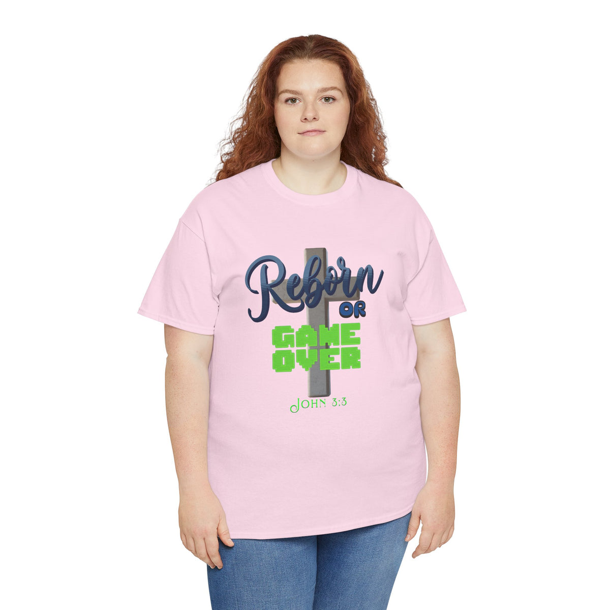 Reborn or Game Over Tee — Christian John 3:8 Faith Shirt