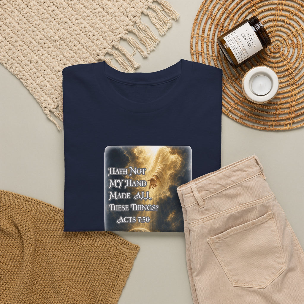 Faith & Action T‑Shirt — "Hath Not My Hand Made All These Things - Active" Inspirational Tee