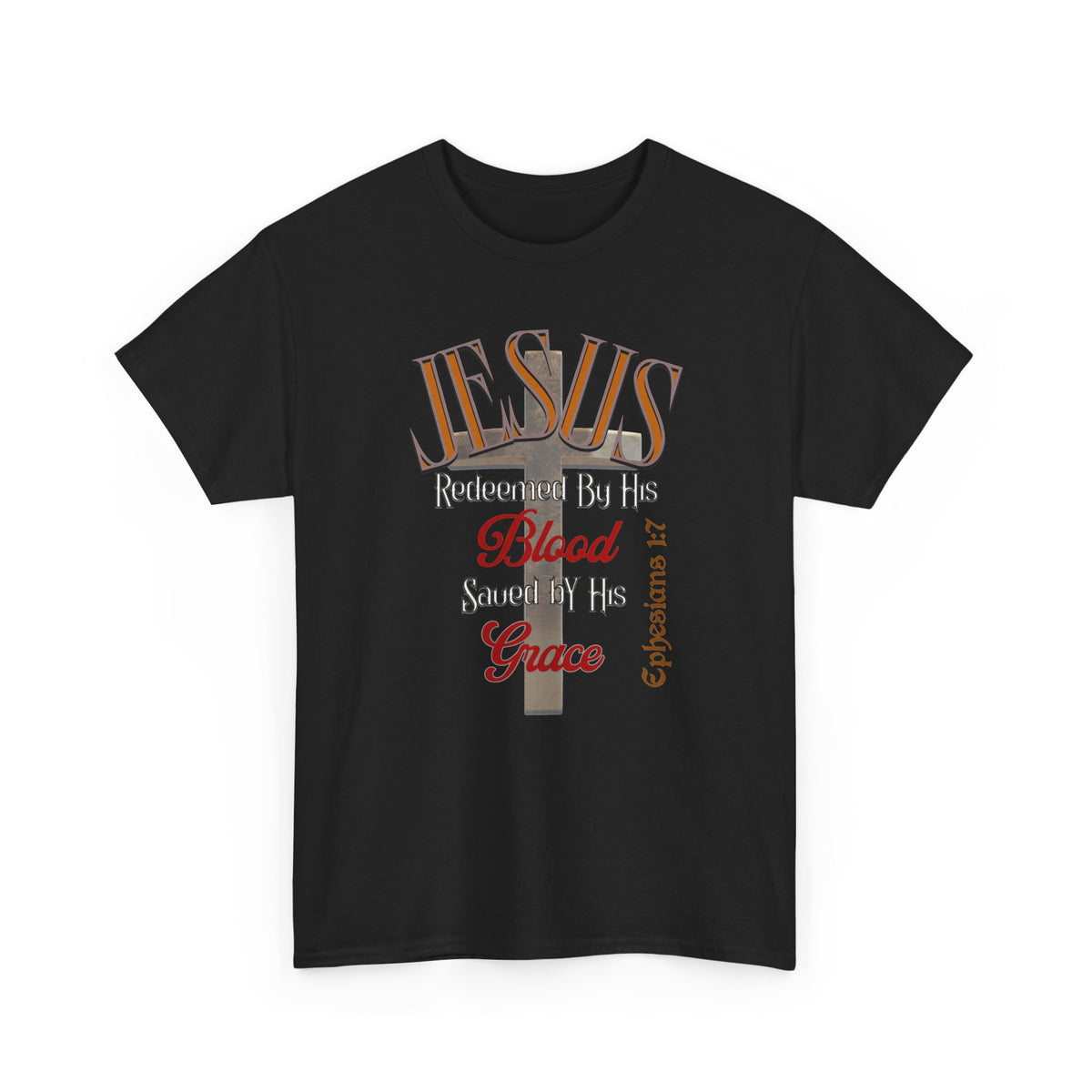 Redeemed by His Blood - Unisex Heavy Cotton Tee