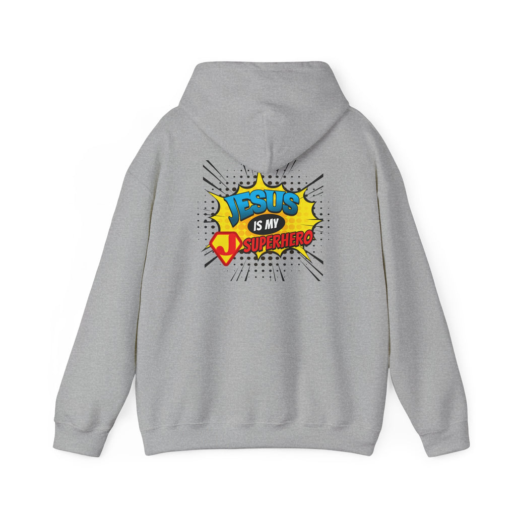 Jesus Is My Superhero Hoodie — Christian Comic Pop Art Pullover