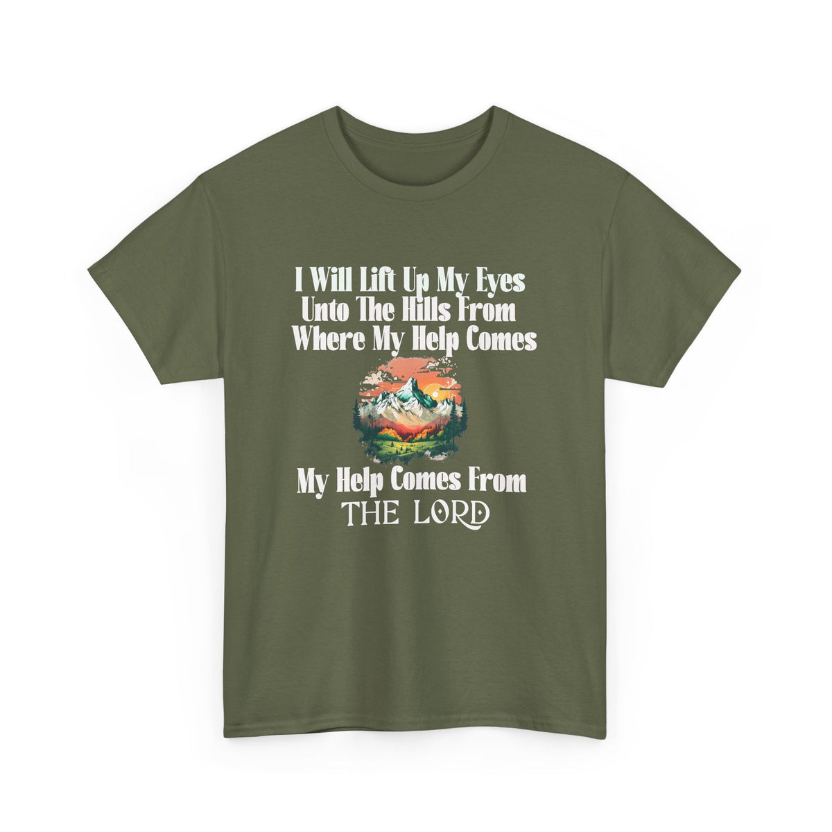 Christian Faith T‑Shirt — “My Help Comes From the Lord” Biblical Tee