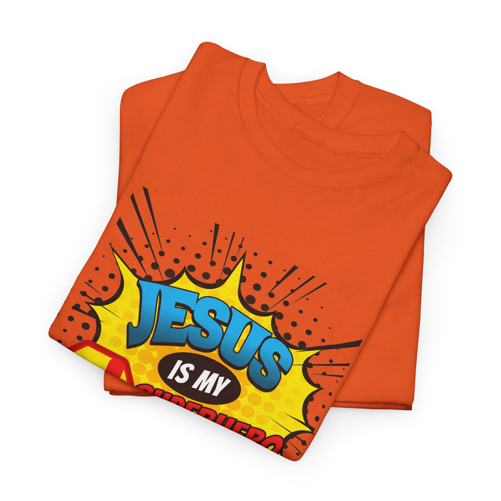 Jesus Is My Superhero T-Shirt — Christian Comic Pop Art Tee