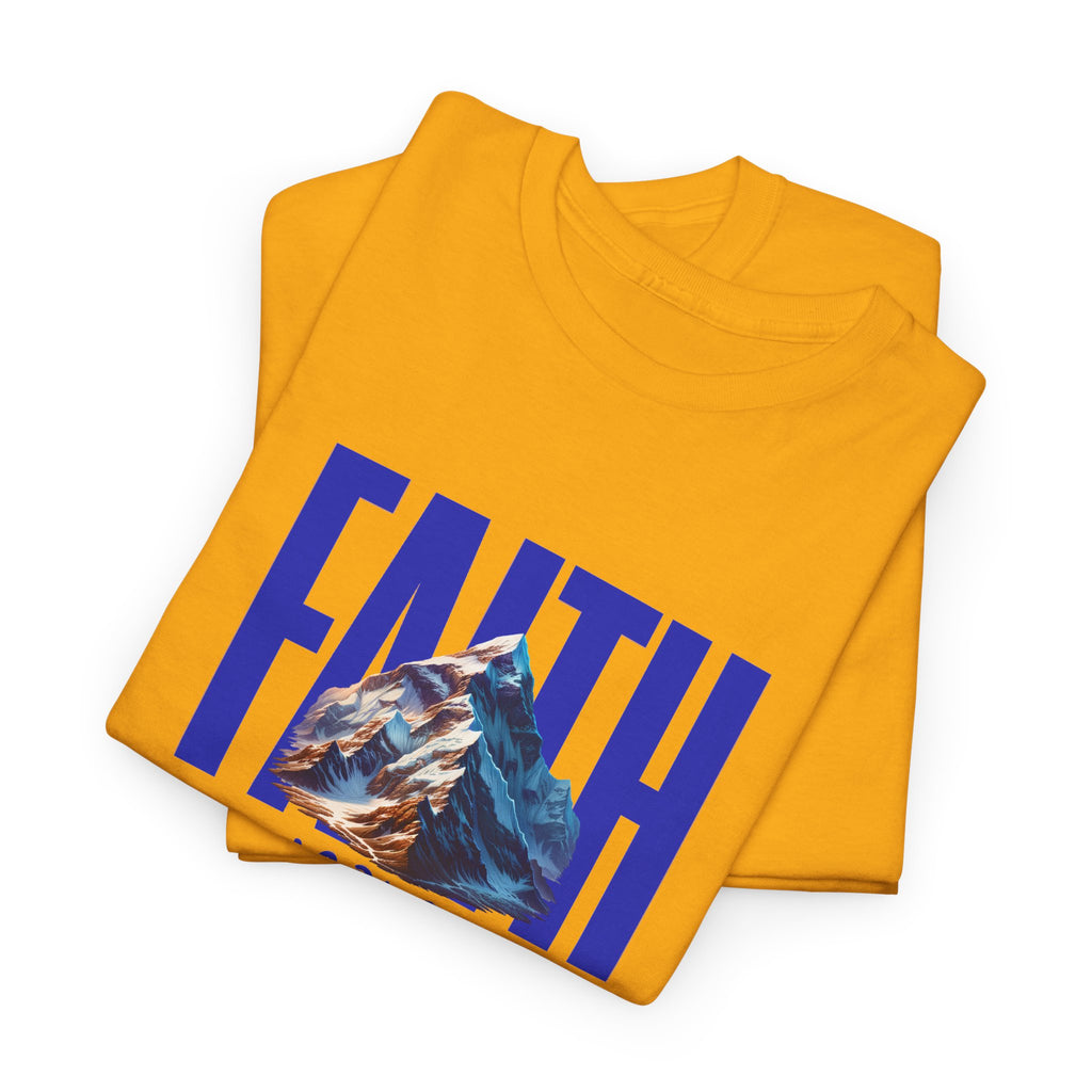 Faith Moves Mountains T-Shirt — Christian Scripture Tee (Matthew 17:20)