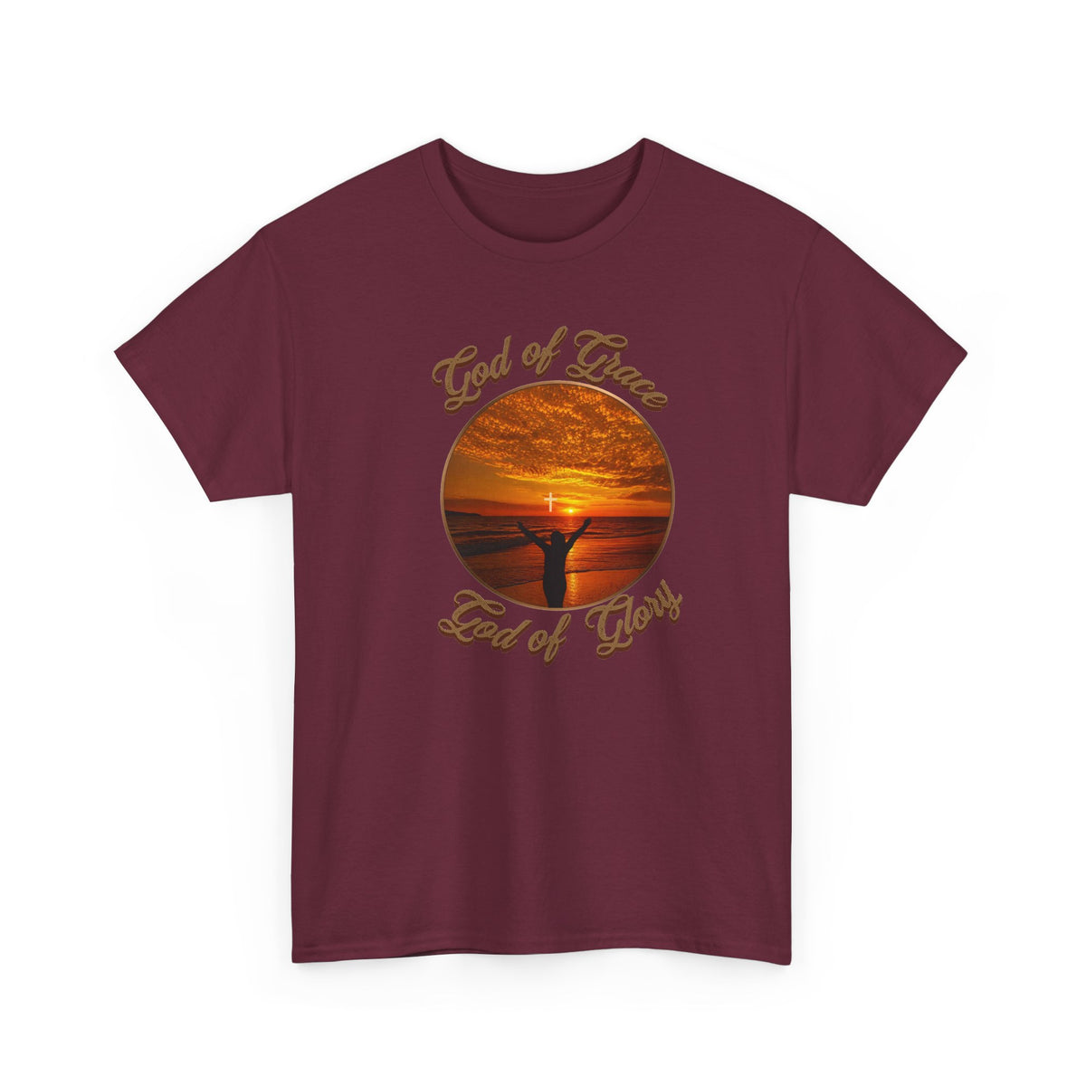 God of Love Sunset Tee – Inspirational Faith Christian T-Shirt
