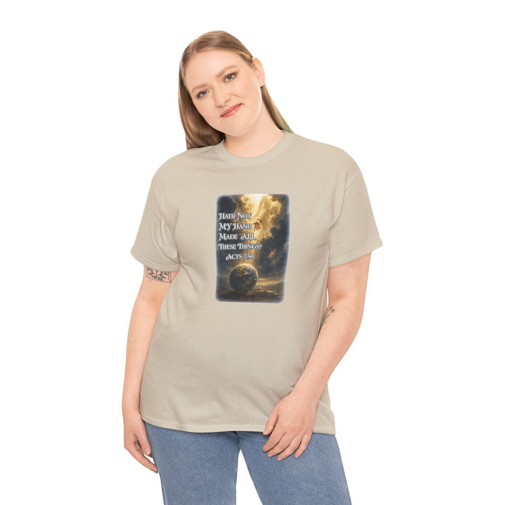 Faith & Action T‑Shirt — "Hath Not My Hand Made All These Things - Active" Inspirational Tee